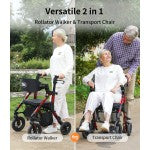 Vocic Z51 Shift Combo 2 In 1 Rollator - Transport Chair Walker