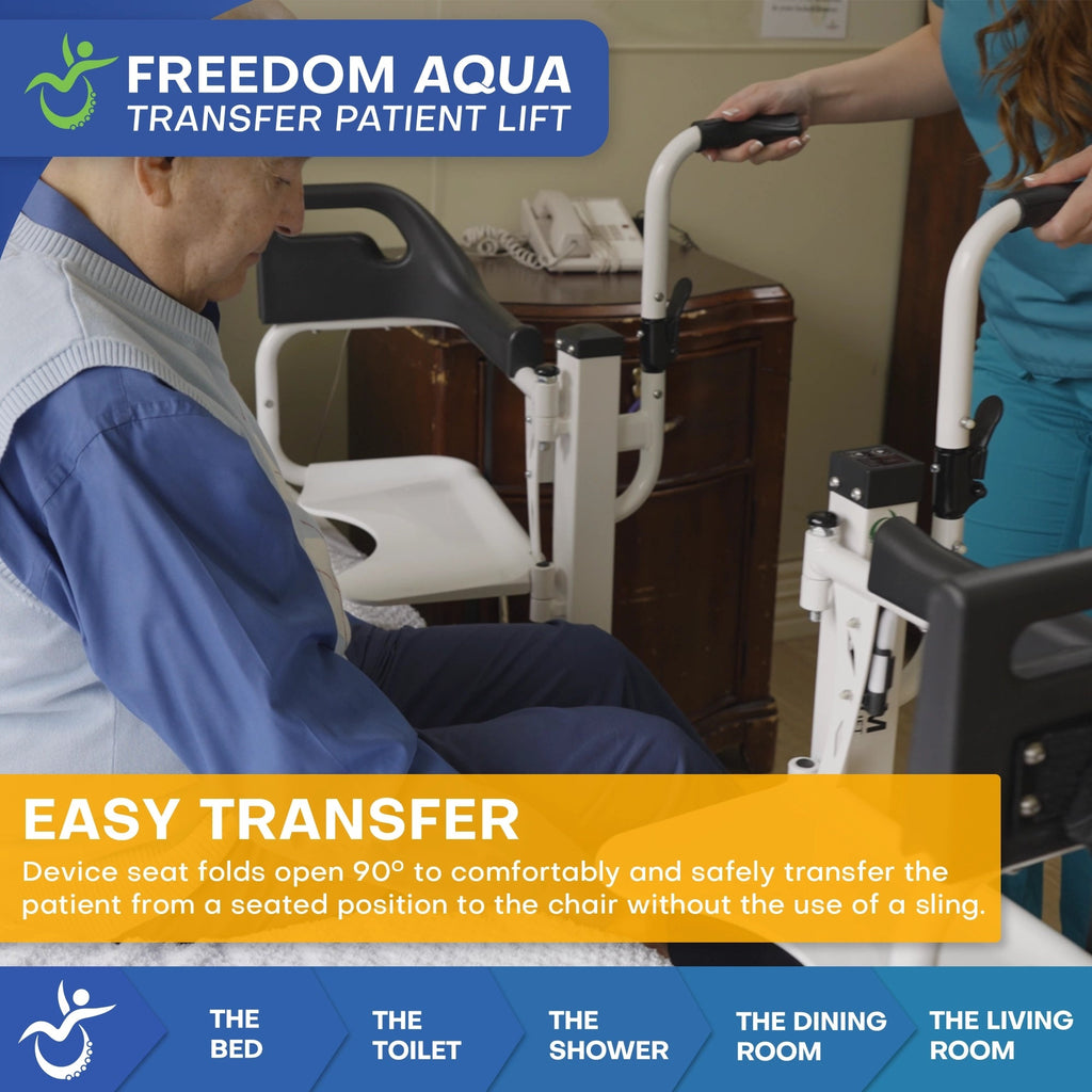 Climbing Steps Freedom Patient Lift (Aqua Version)