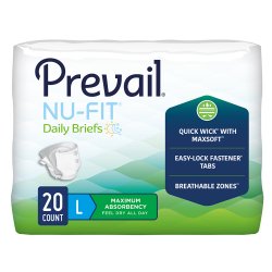 Prevail Incontinence Brief Nu-Fit Large
