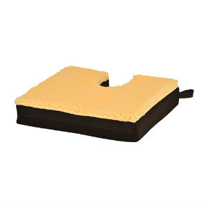 Nova GEL FOAM SEAT CUSHION WITH COCCYX CUTOUT & FLEECE TOP
