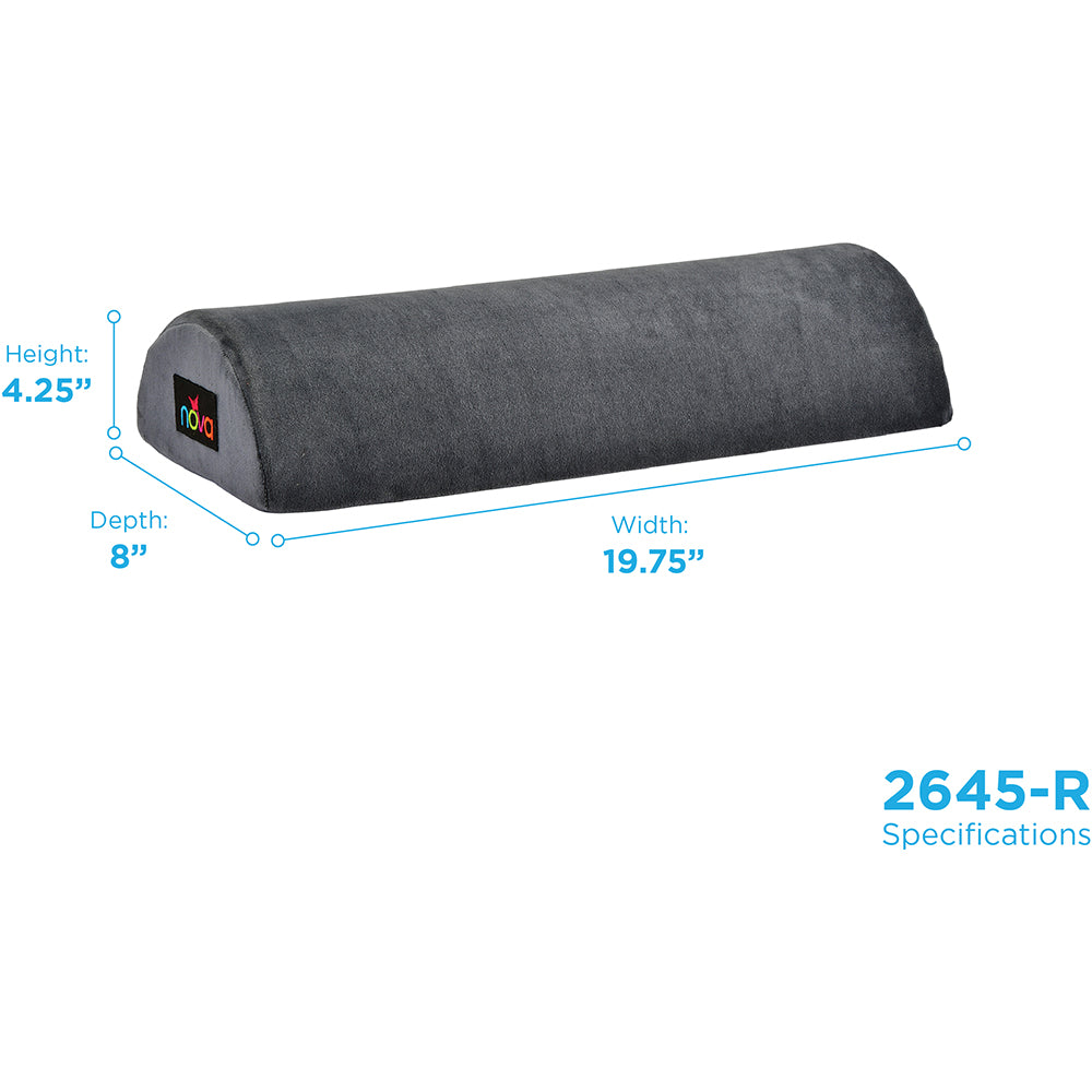NOVA MEMORY FOAM HALF ROLL PILLOW - 19.75"