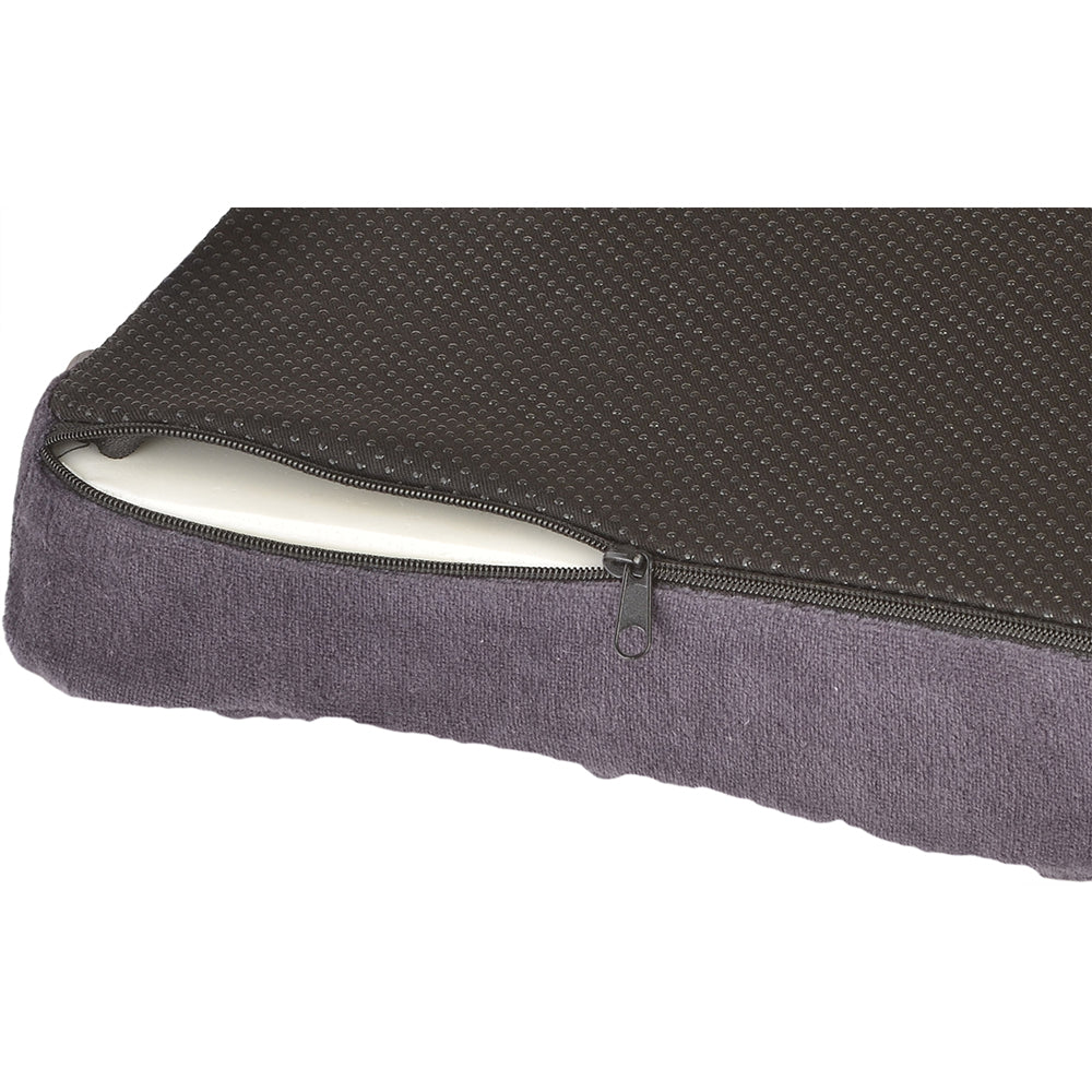 NOVA MEMORY FOAM COCCYX CUSHION VELOUR BLUE