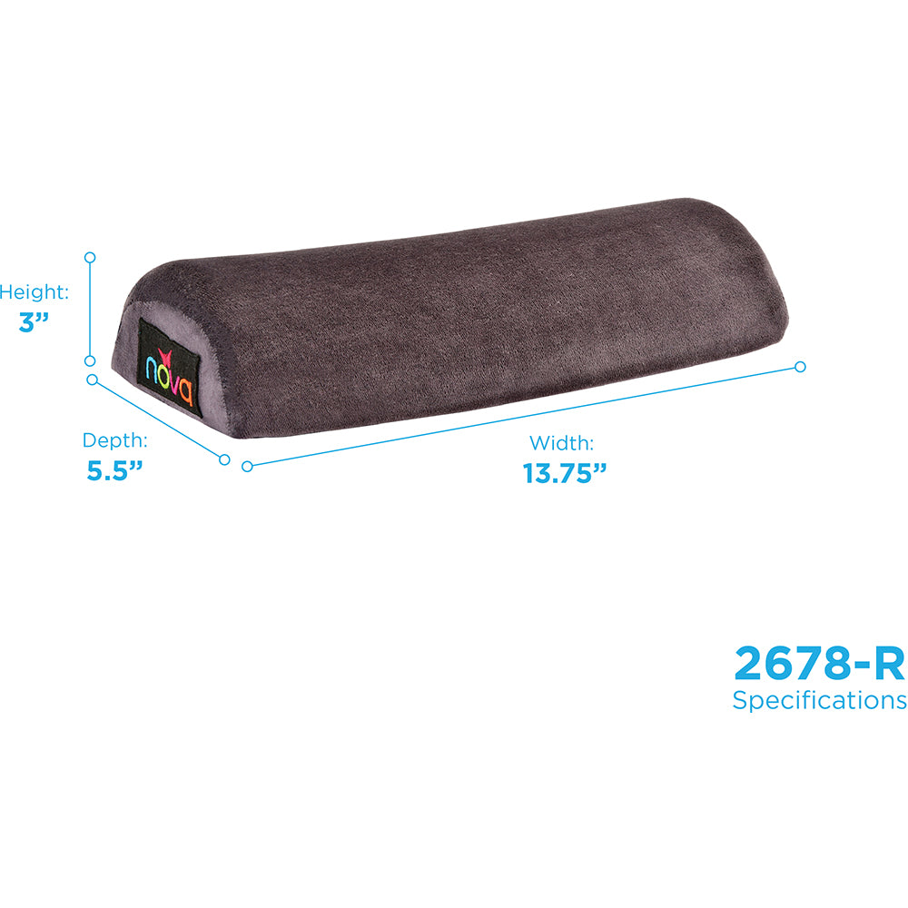 NOVA MEMORY FOAM HALF ROLL PILLOW - 13.75"