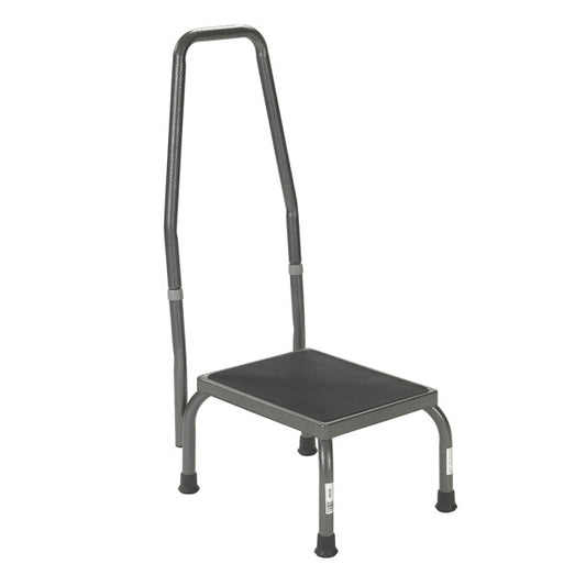 Drive Foot Stool with Handrail: 13031-1SV