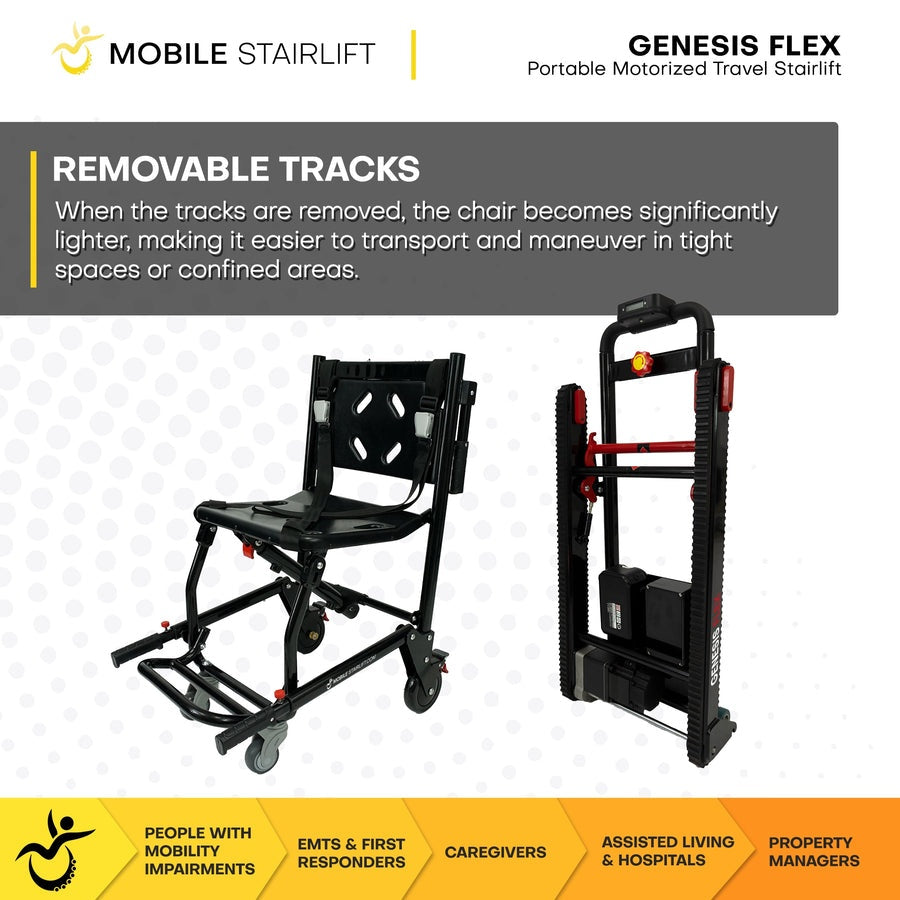 Climbing Steps Genesis Flex - Mobile Stairlift Chair