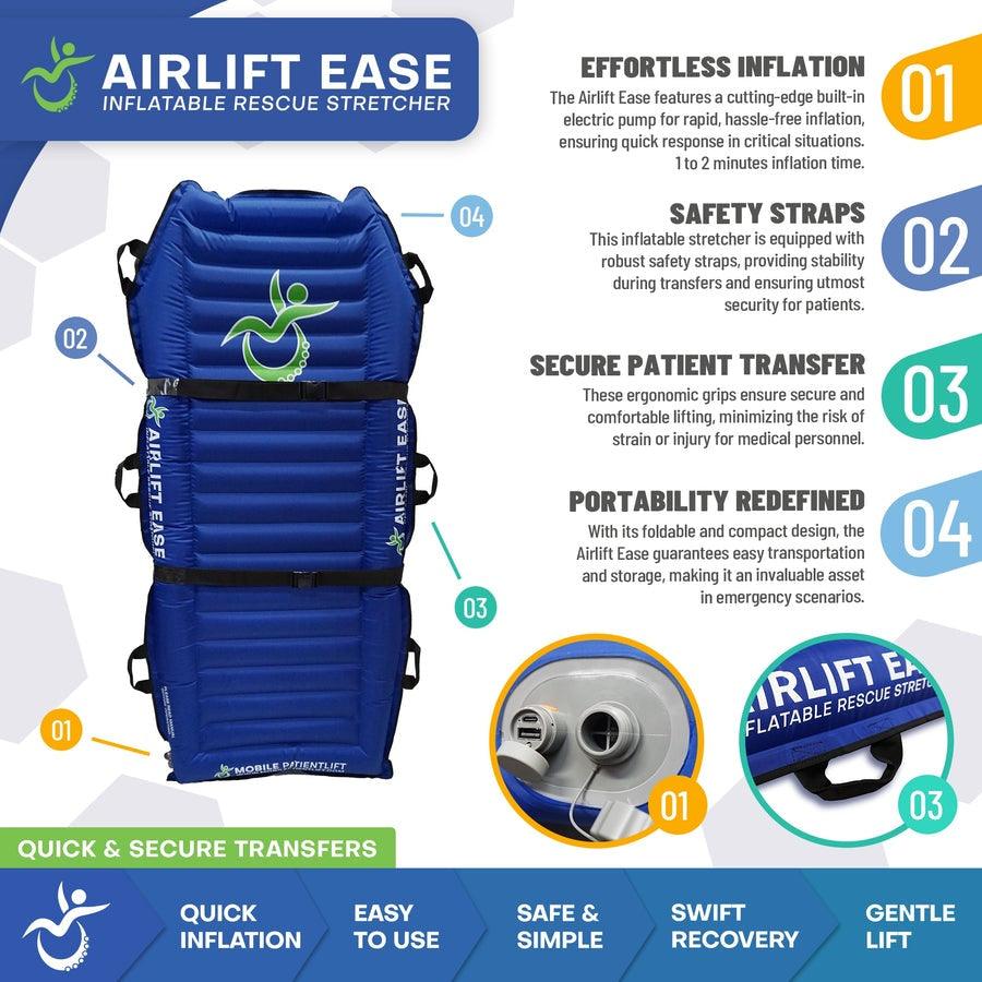 Climbing Steps AirLift Ease Rescue Stretcher