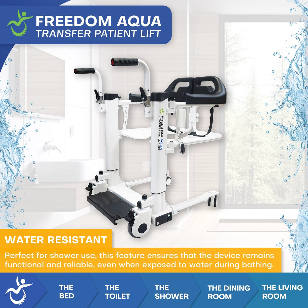 Climbing Steps Freedom Patient Lift (Aqua Version)