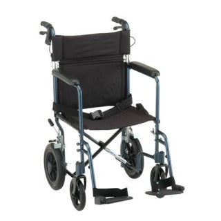 Nova 330 LIGHTWEIGHT TRANSPORT CHAIR WITH HAND BRAKES - 20"