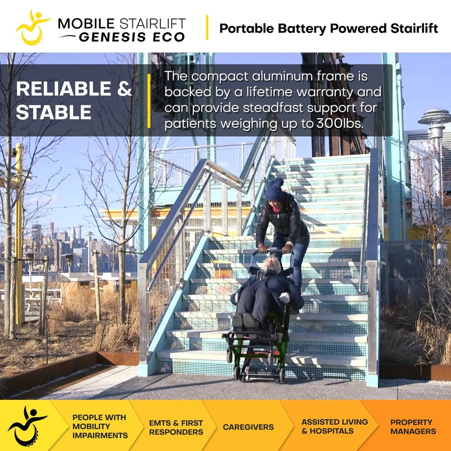 Climbing Steps Genesis ECO - Mobile Stairlift Chair