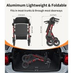 Vocic Z51 Shift Combo 2 In 1 Rollator - Transport Chair Walker
