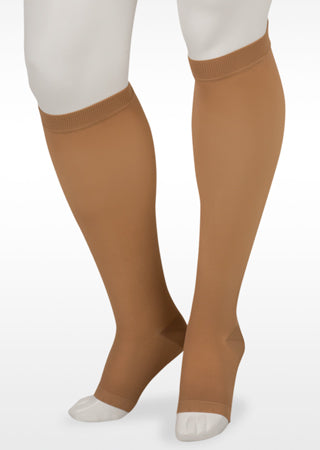 Juzo 15-20mmHg Knee Short Beige Open Toe Size: IV