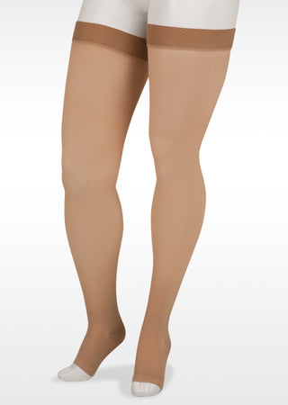 Juzo 15-20mmHg Thigh Beige Open Toe Size: I