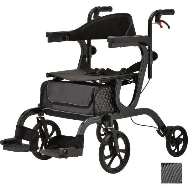 Gemini 2 in 1 Rollator Transport Chair 4500BK