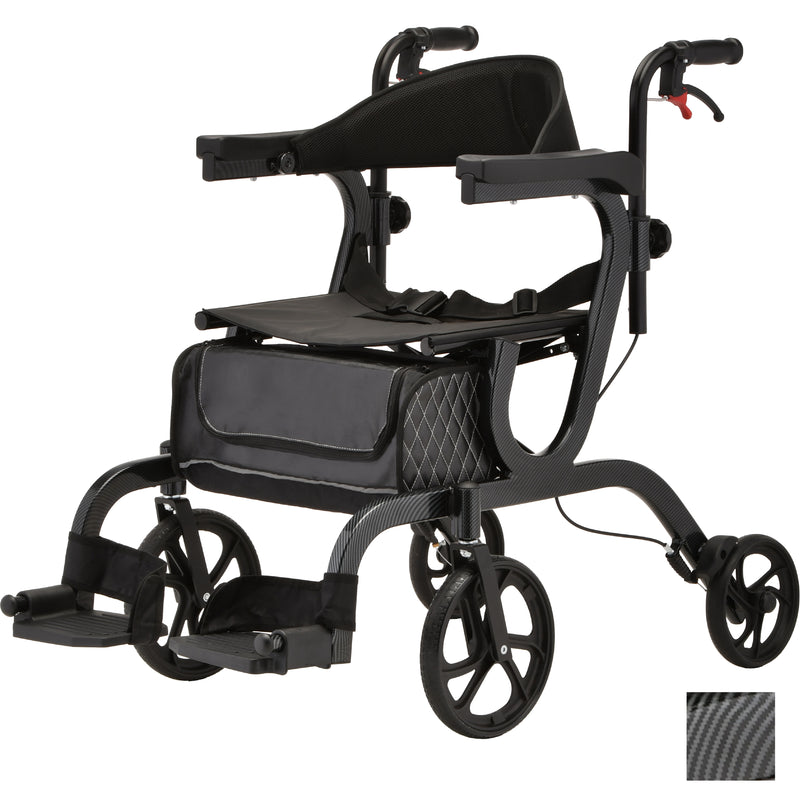 Gemini 2 in 1 Rollator Transport Chair 4500BK