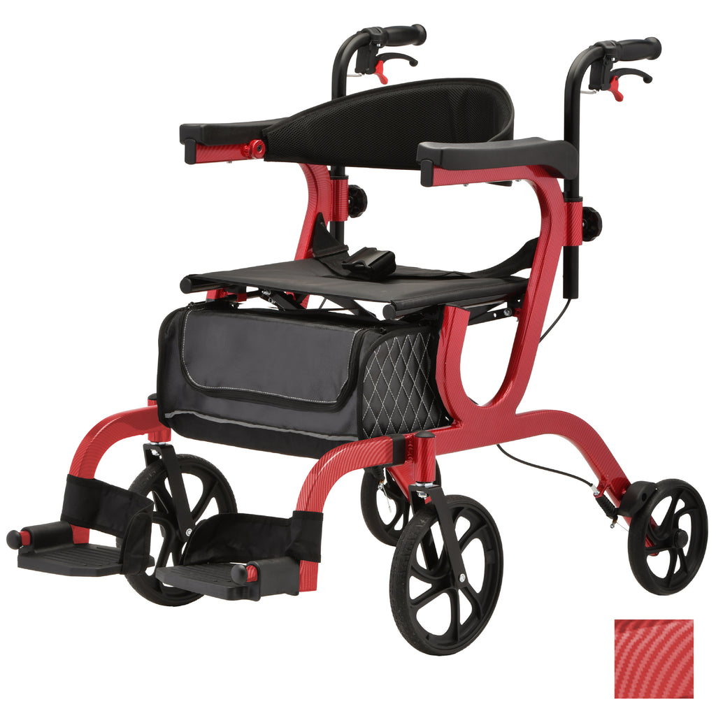 Gemini 2 in 1 Rollator Transport Chair 4500BK