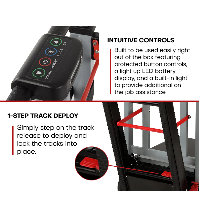 Climbing Steps Titan Powered Handtruck 440 lbs.