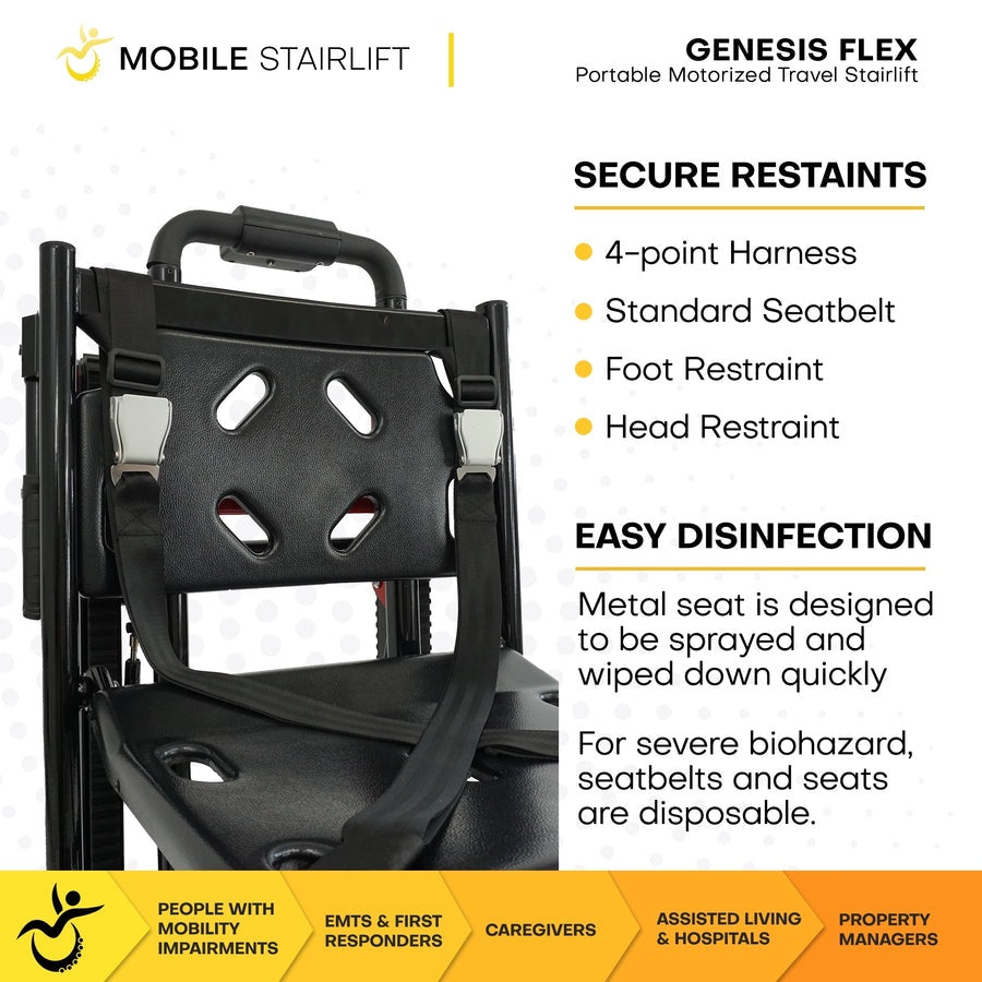 Climbing Steps Genesis Flex - Mobile Stairlift Chair