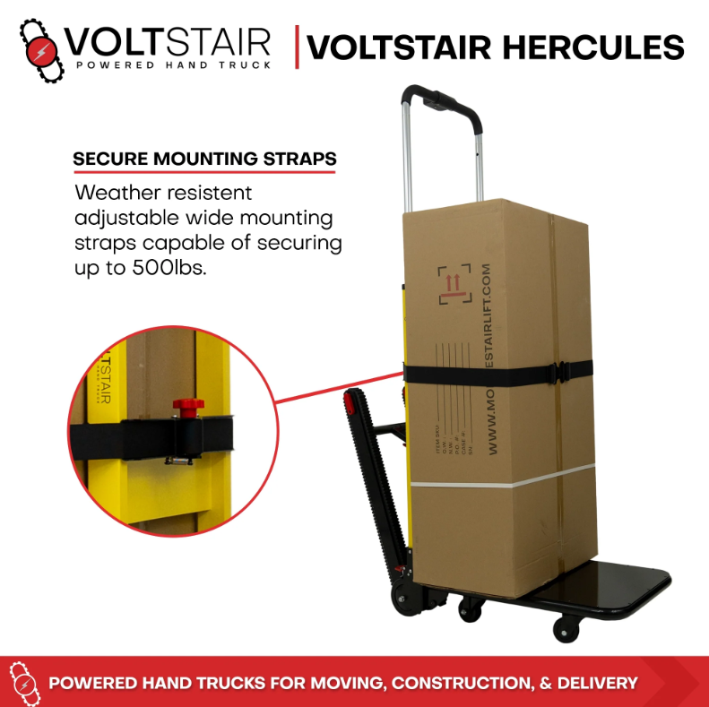 Climbing Steps Hercules Powered Handtruck 500 lbs.