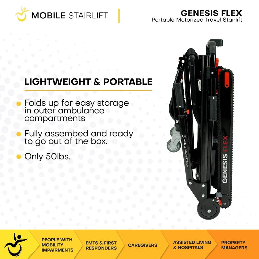 Climbing Steps Genesis Flex - Mobile Stairlift Chair