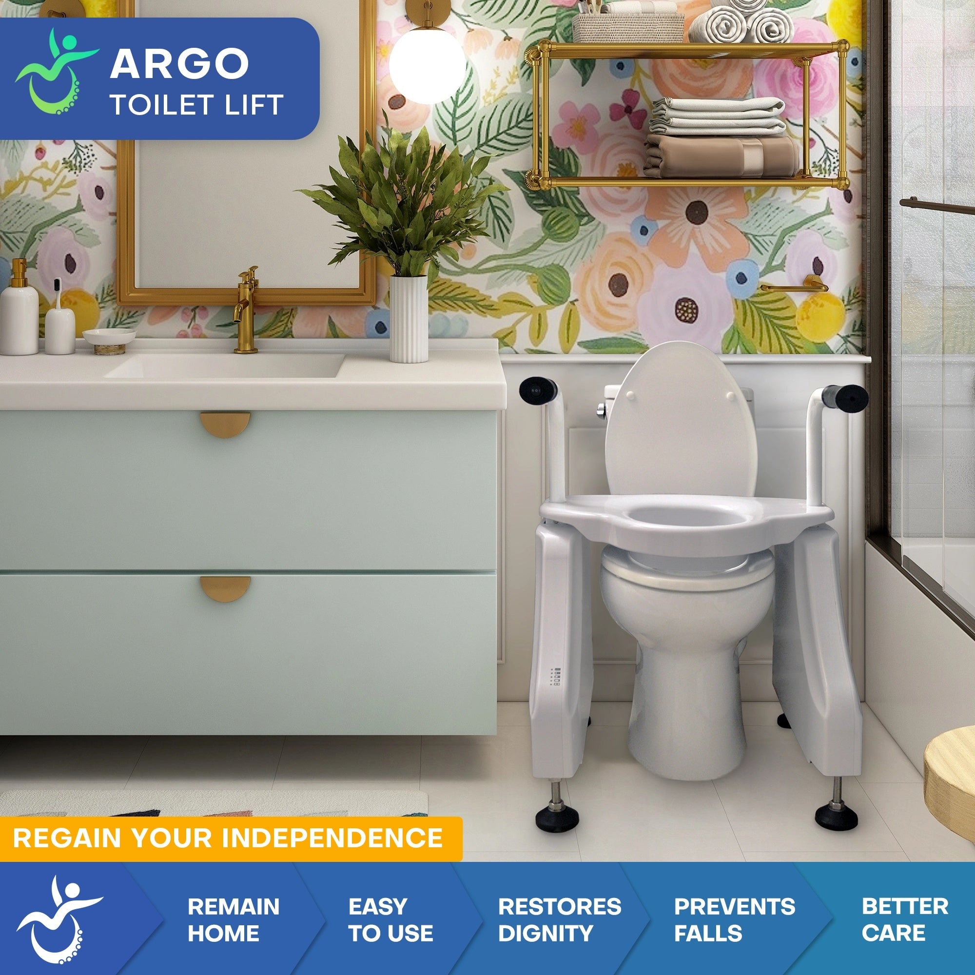 Climbing Steps Argo Powered Toilet Lift