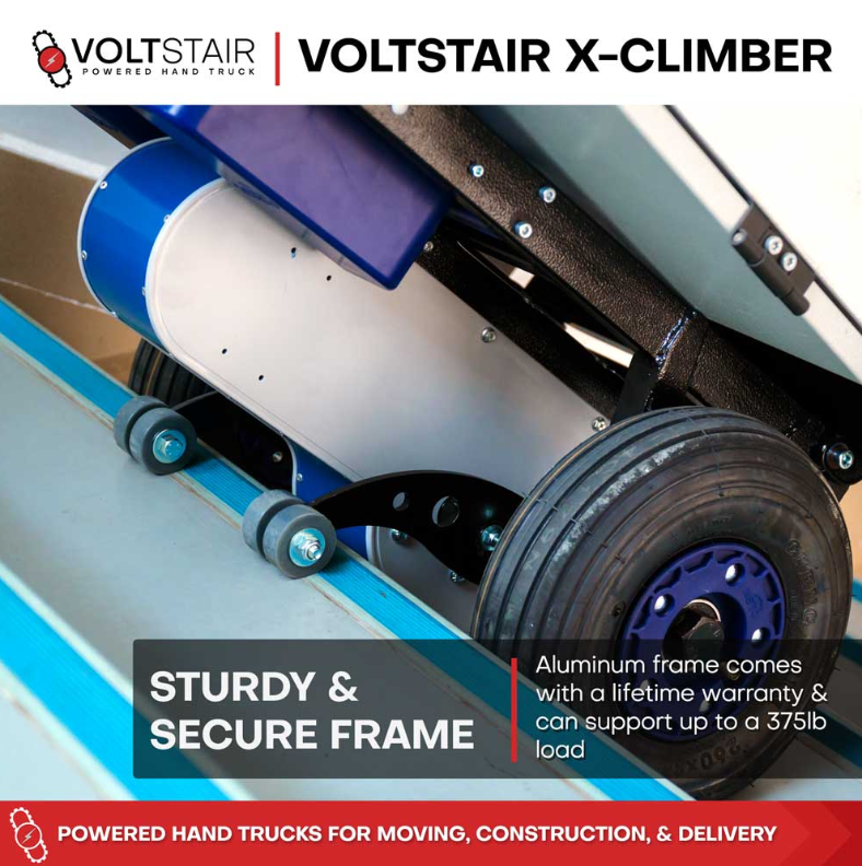Climbing Steps X-Climber Powered Handtruck 375 lbs.