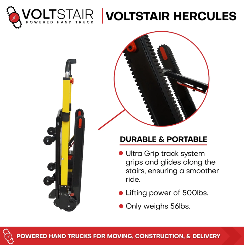 Climbing Steps Hercules Powered Handtruck 500 lbs.