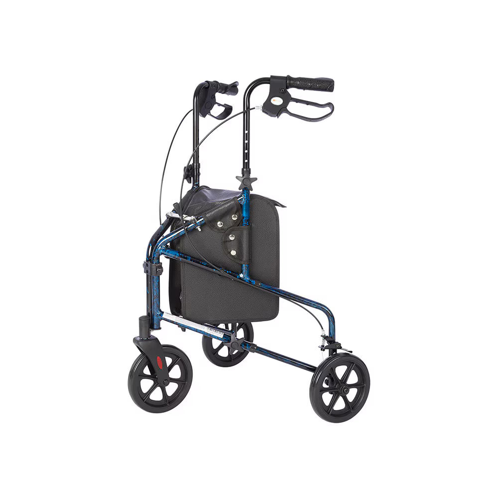 Rhythm Rally Lite - Aluminum 3 Wheel Walker with Tote