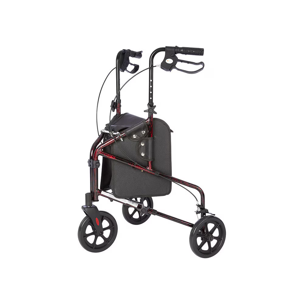 Rhythm Rally Lite - Aluminum 3 Wheel Walker with Tote