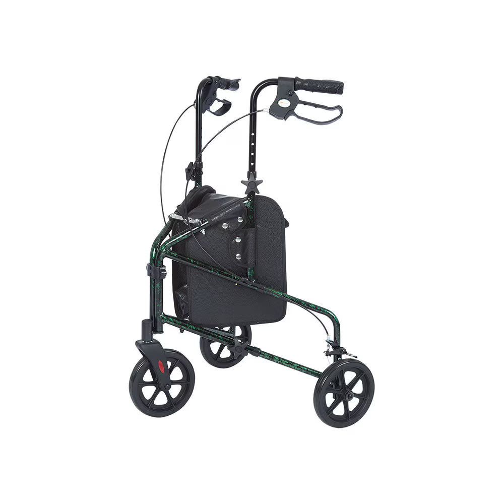 Rhythm Rally Lite - Aluminum 3 Wheel Walker with Tote