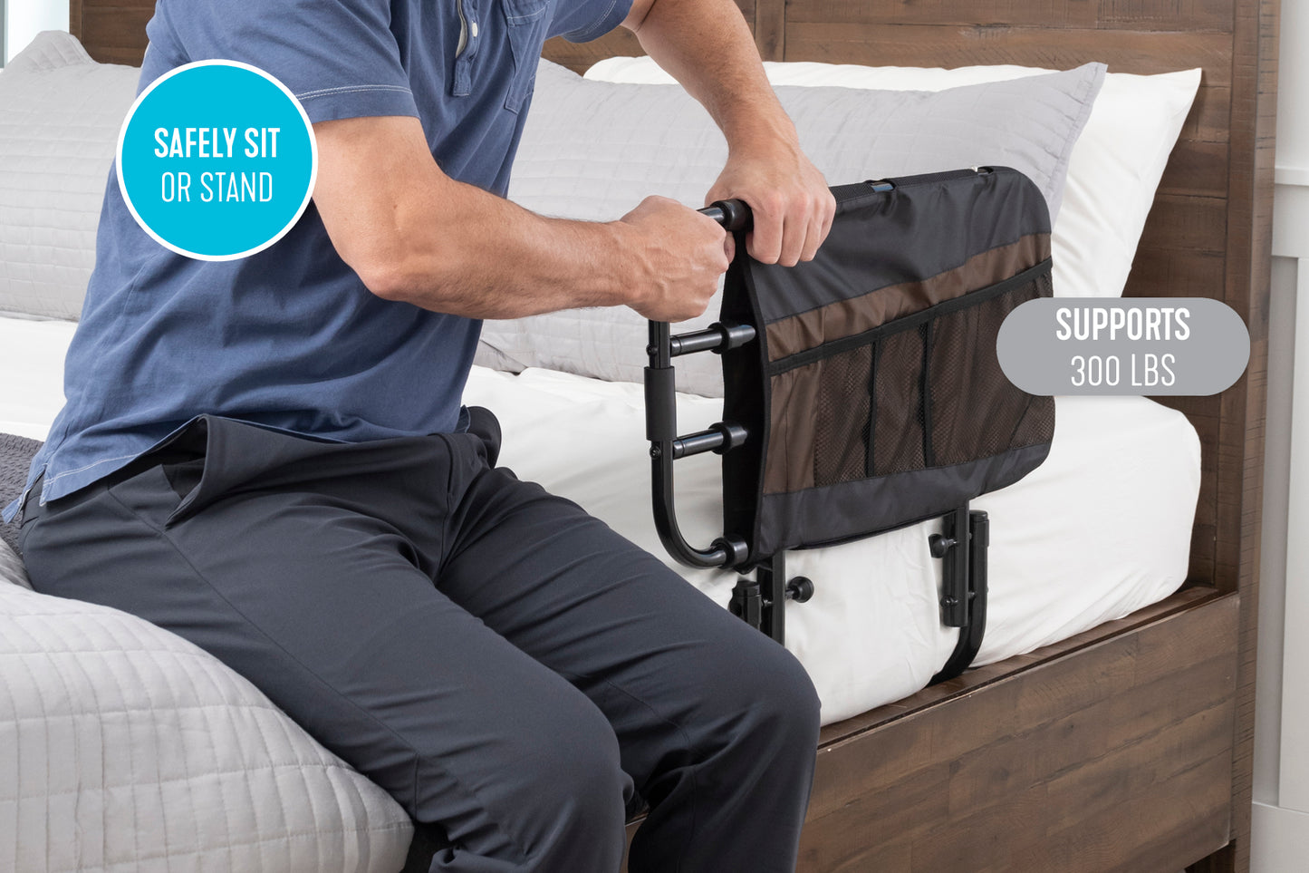 Stander EZ Adjust Bed Rail: 8000