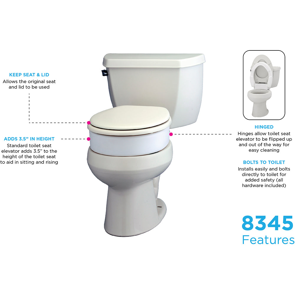 Nova Toilet Riser - Hinged