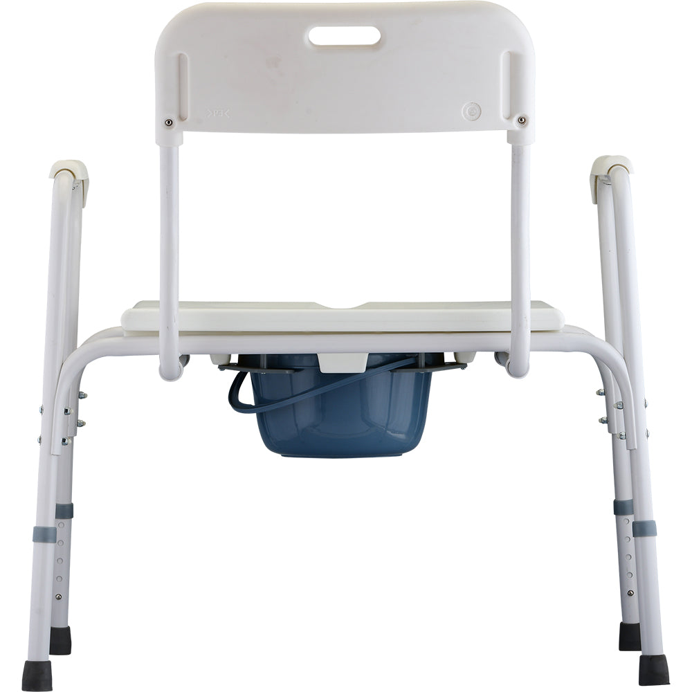 Nova Heavy Duty Commode with Back & Extra Wide Seat