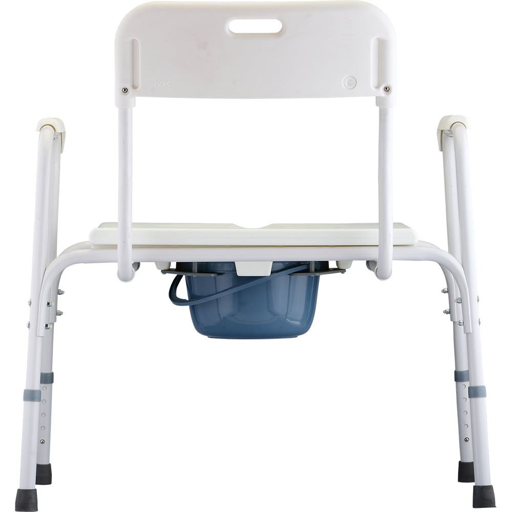 Nova Heavy Duty Commode with Back & Extra Wide Seat