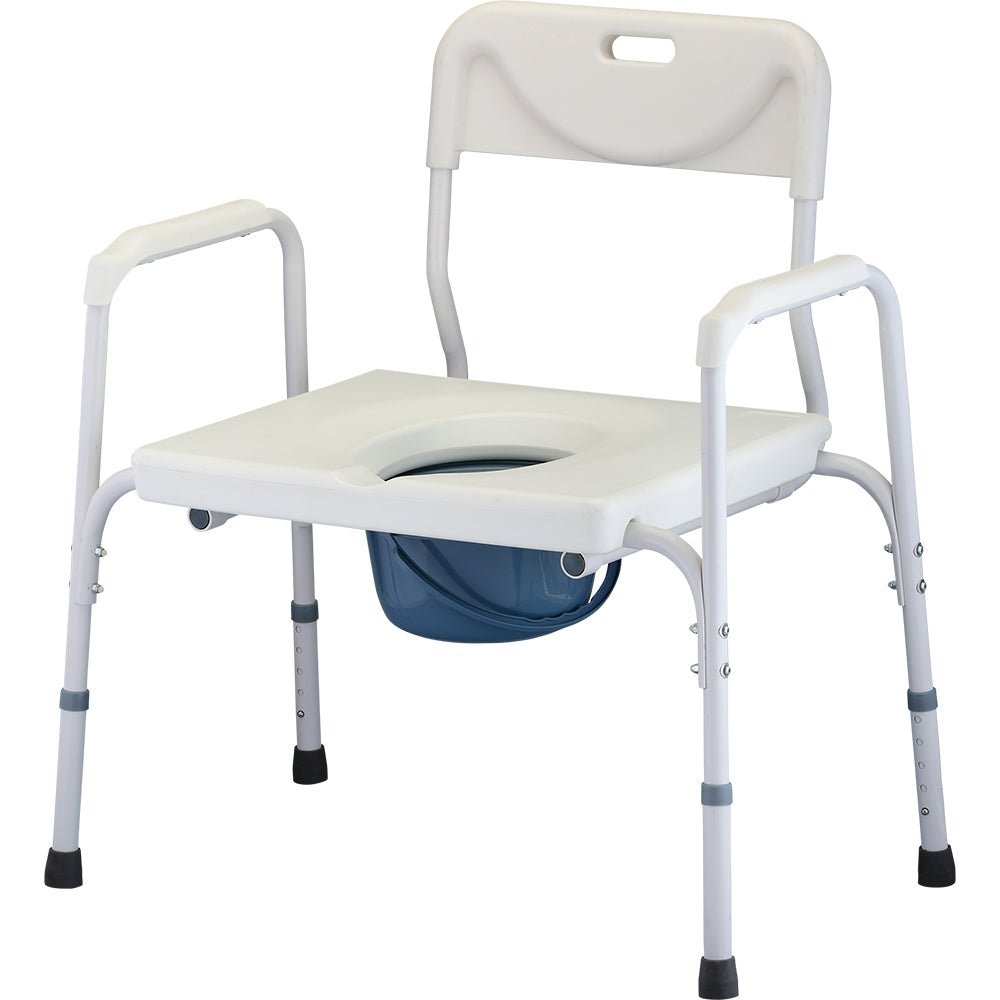 Nova Heavy Duty Commode with Back & Extra Wide Seat
