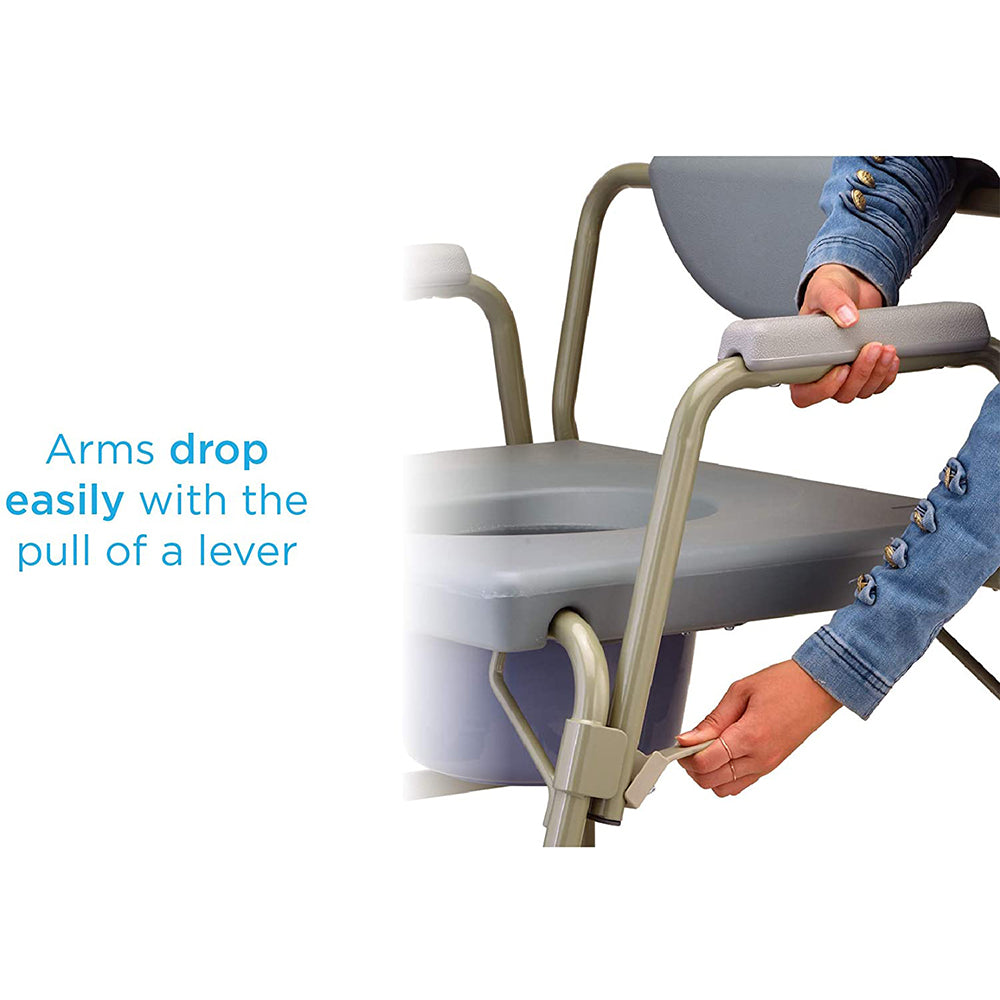 Nova Heavy Duty Drop - Arm Commode