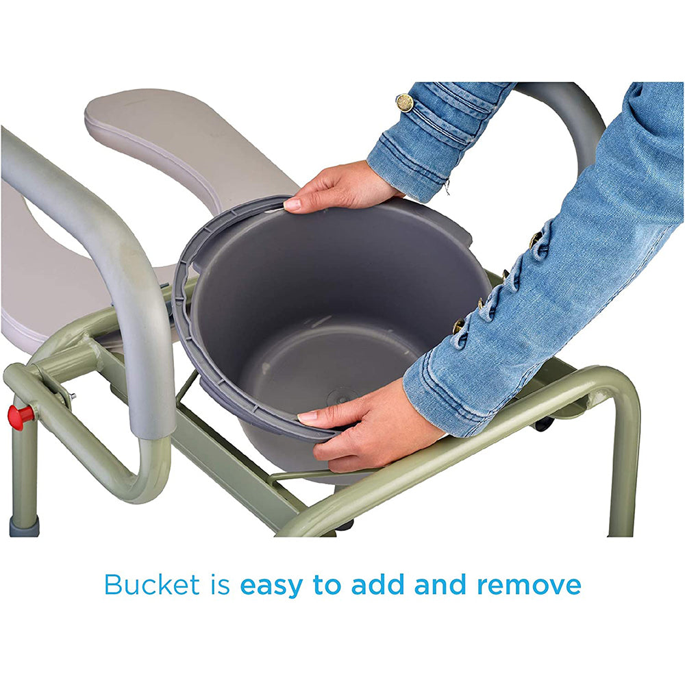 Nova Padded Drop-Arm Commode