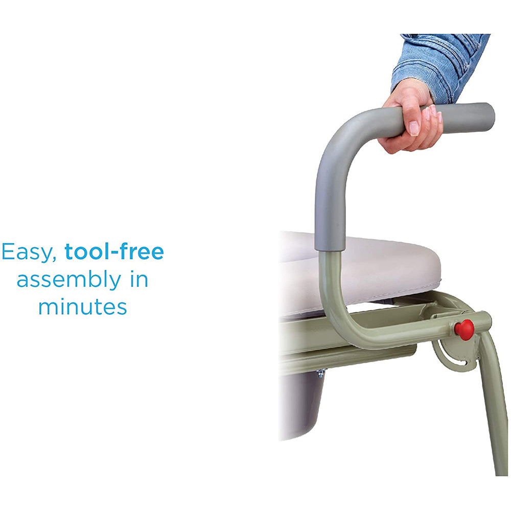 Nova Padded Drop-Arm Commode