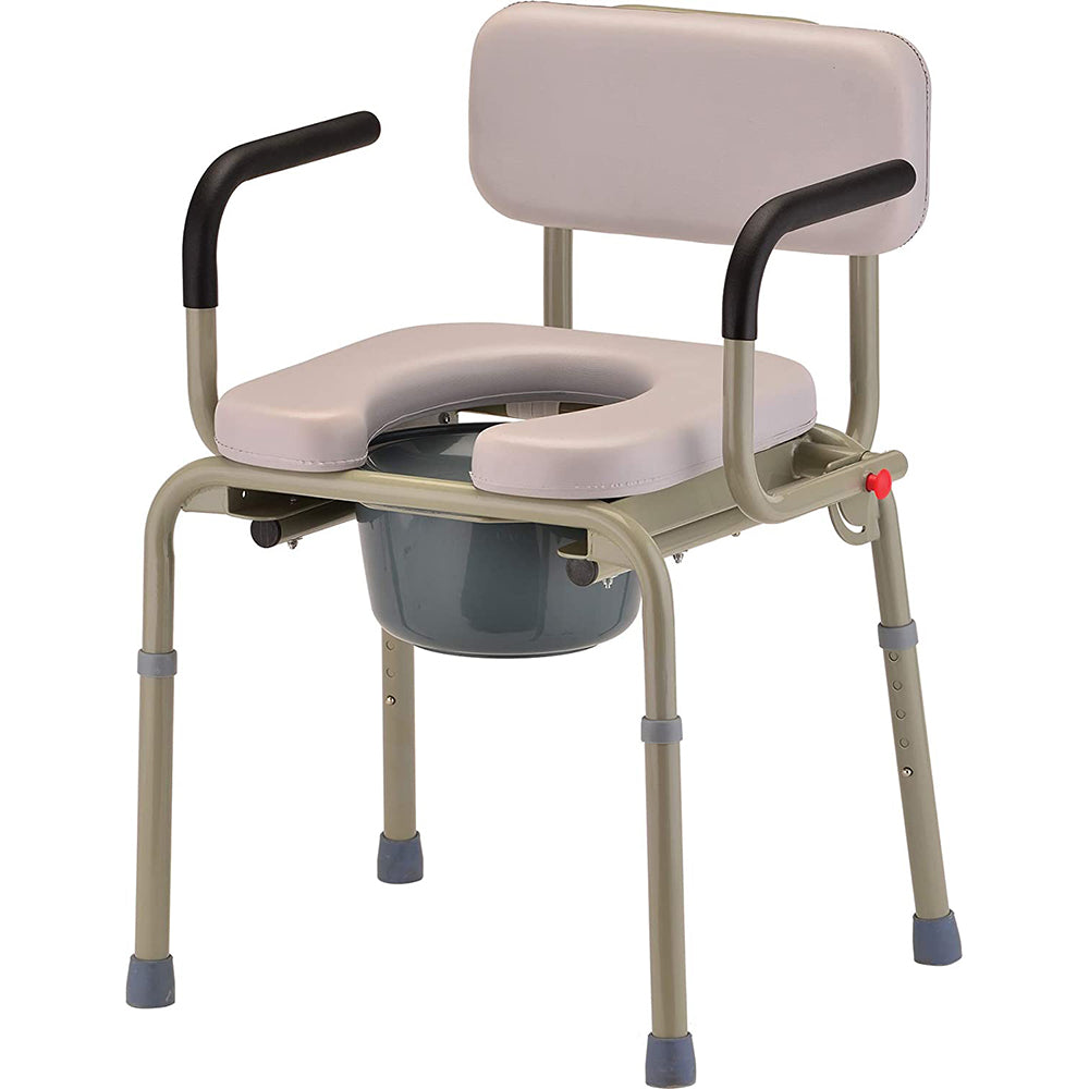Nova Padded Drop-Arm Commode