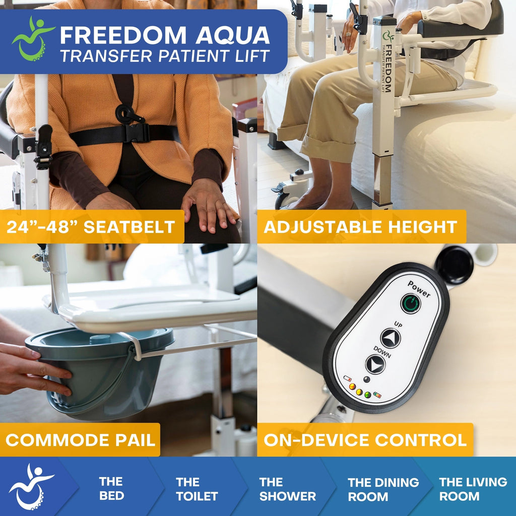 Climbing Steps Freedom Patient Lift (Aqua Version)