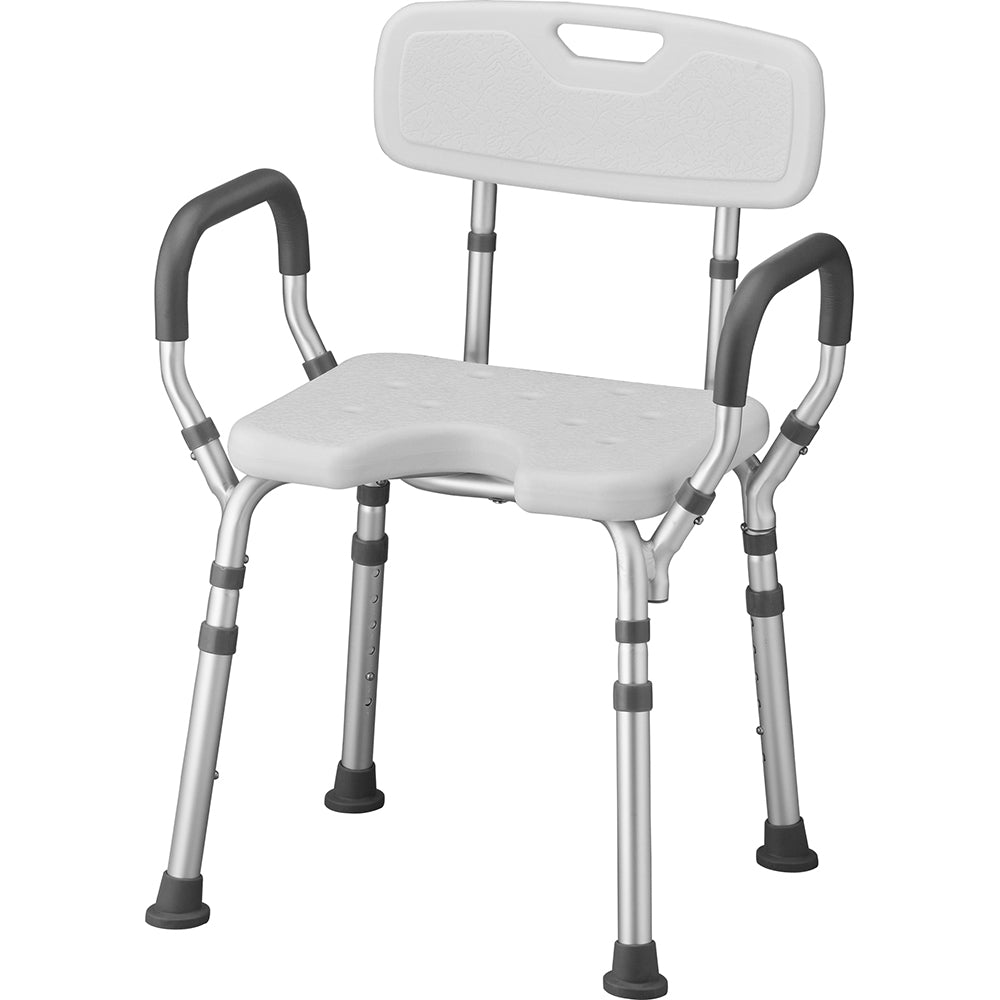 Nova Bath Seat With Arms & U-Shaped Hygienic Cutout
