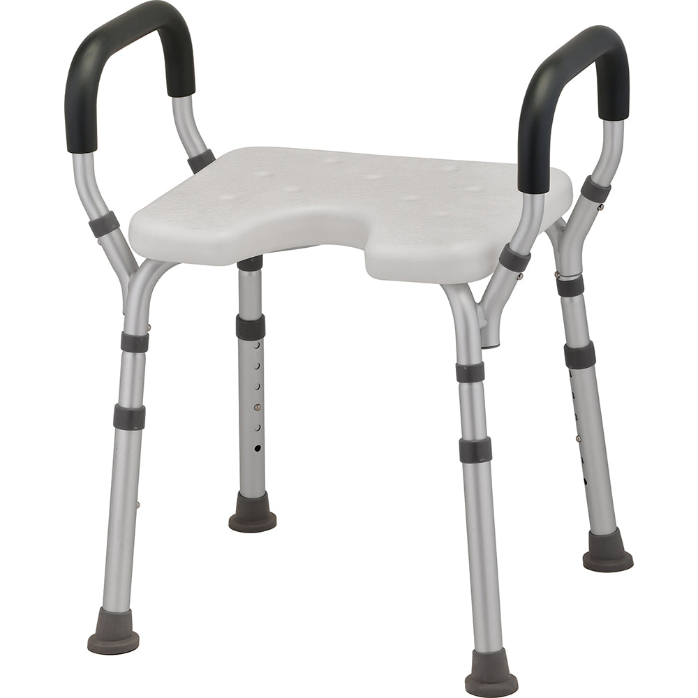 Nova Bath Seat With Arms & U-Shaped Hygienic Cutout