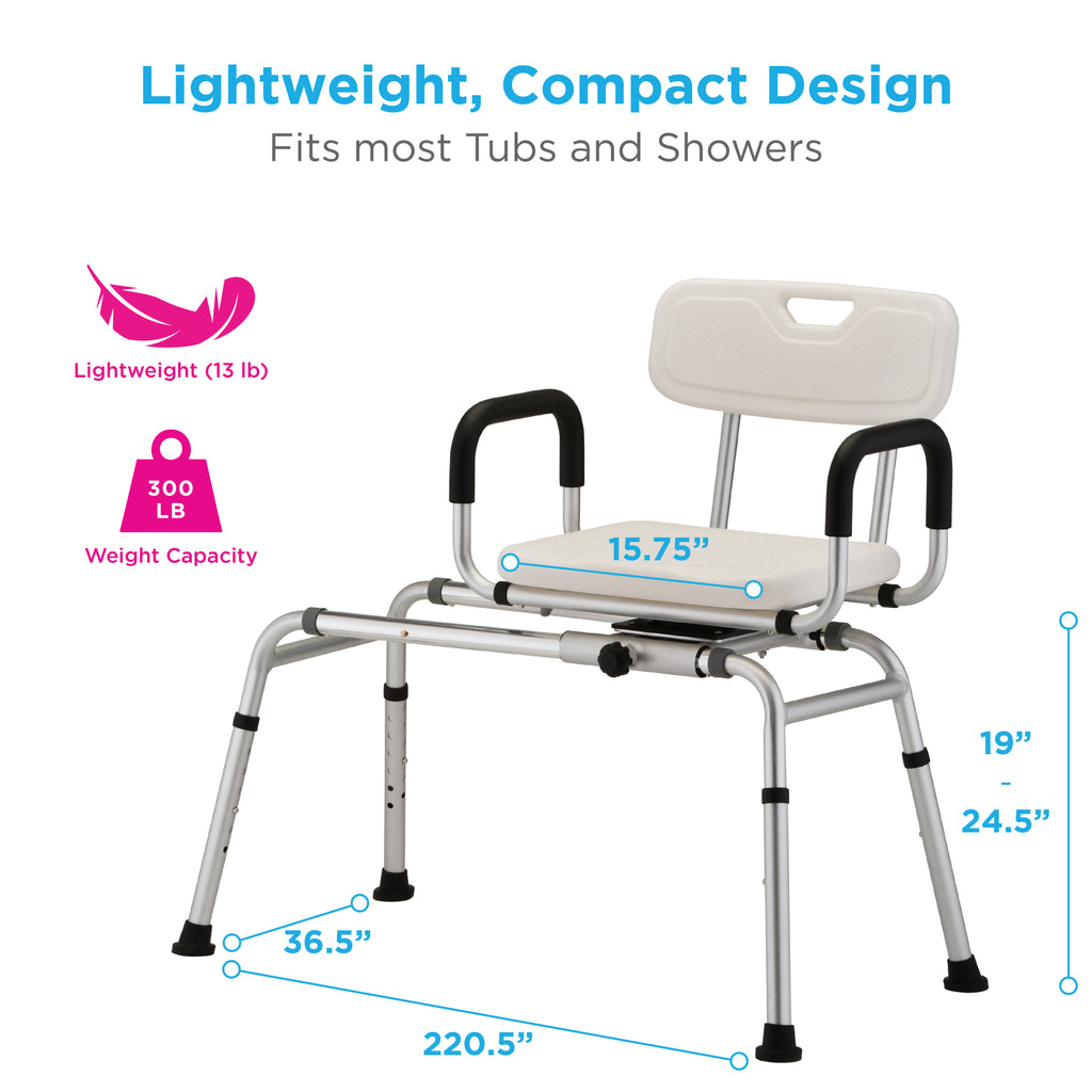 NOVA SLIDING SWIVEL TRANSFER BENCH&nbsp;
