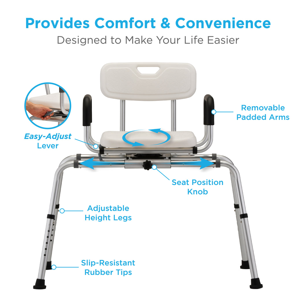 NOVA SLIDING SWIVEL TRANSFER BENCH&nbsp;