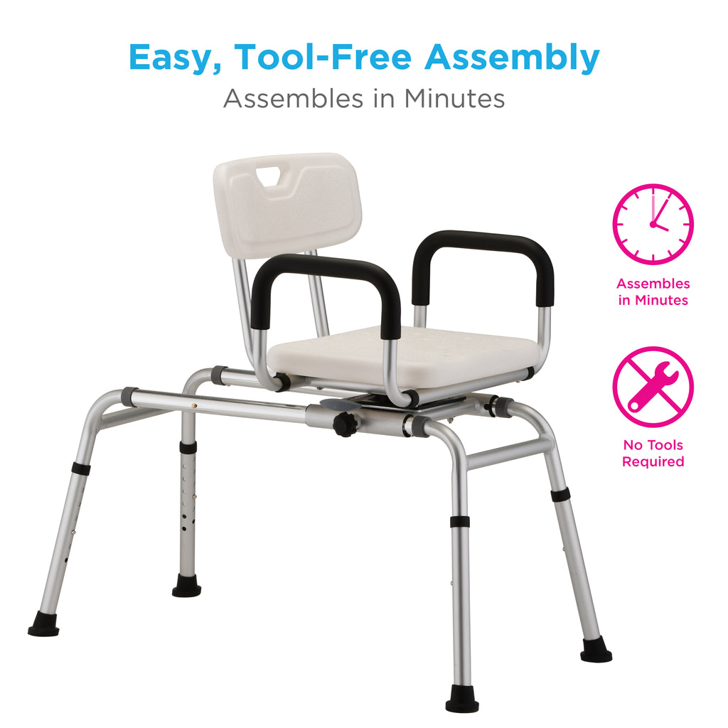 NOVA SLIDING SWIVEL TRANSFER BENCH&nbsp;