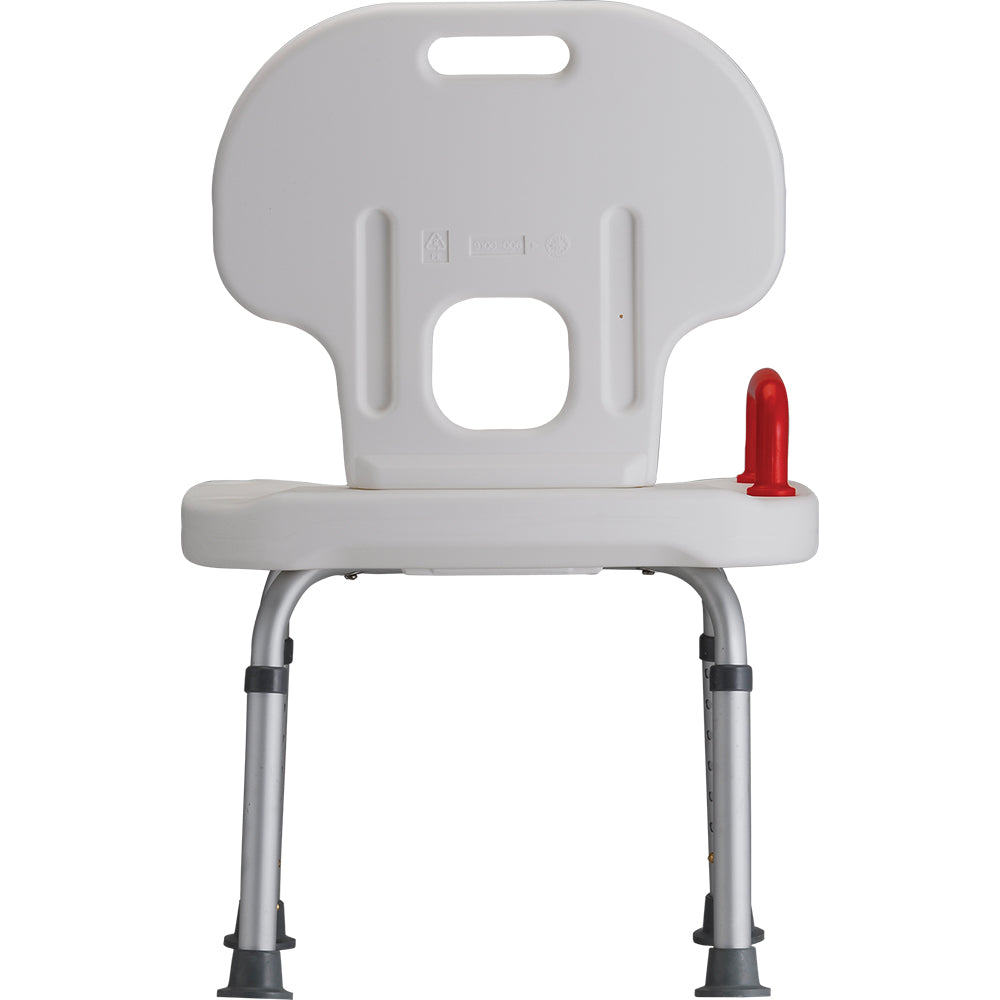 Nova Bath Seat With Back &amp; Red Safety Handle