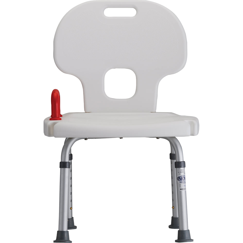Nova Bath Seat With Back &amp; Red Safety Handle