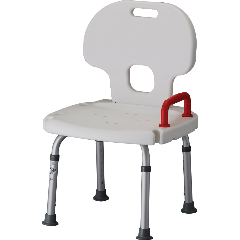 Nova Bath Seat With Back &amp; Red Safety Handle