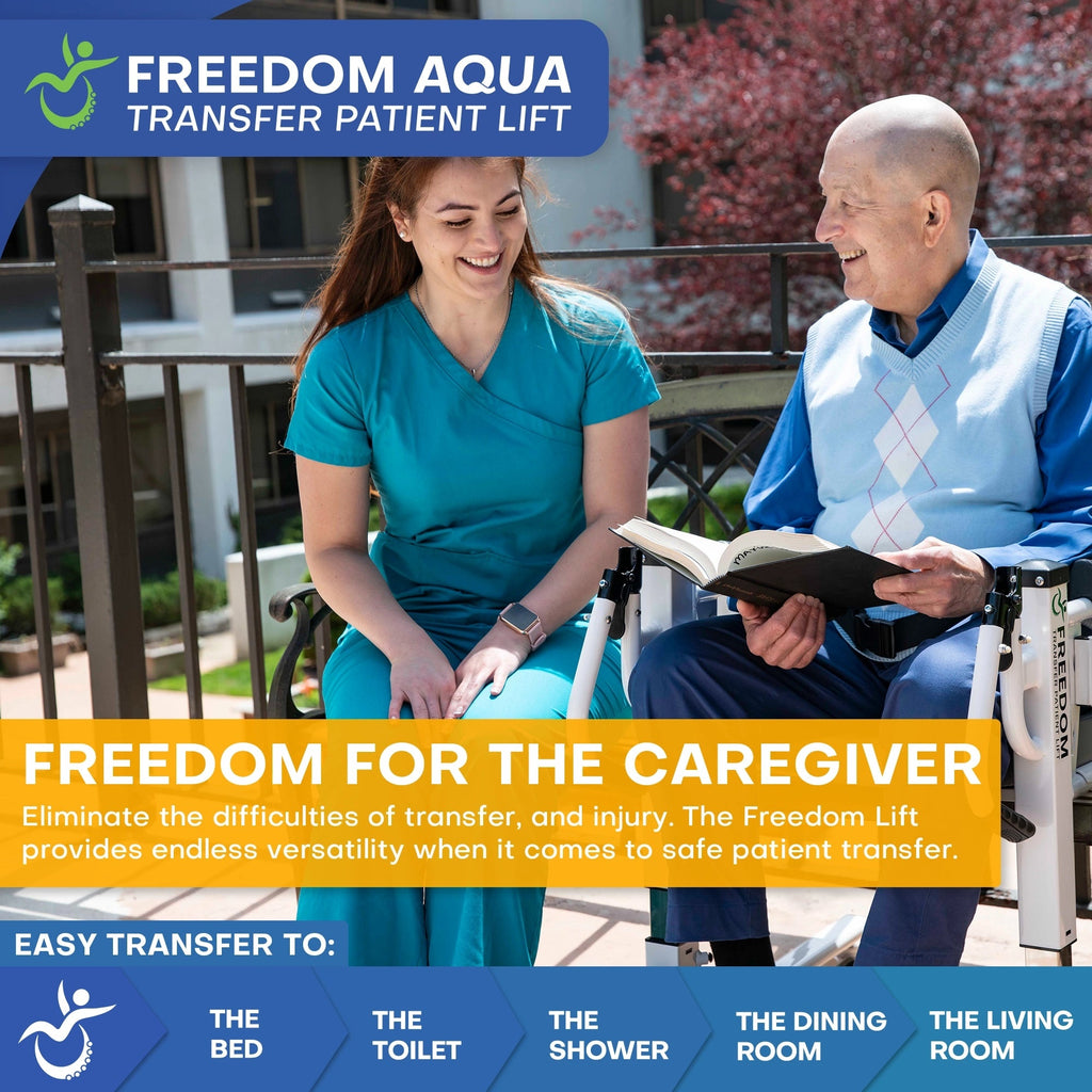 Climbing Steps Freedom Patient Lift (Aqua Version)