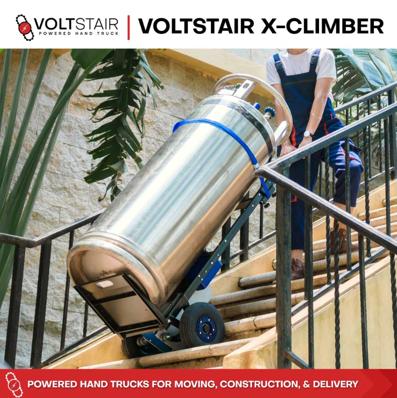 Climbing Steps X-Climber Powered Handtruck 375 lbs.