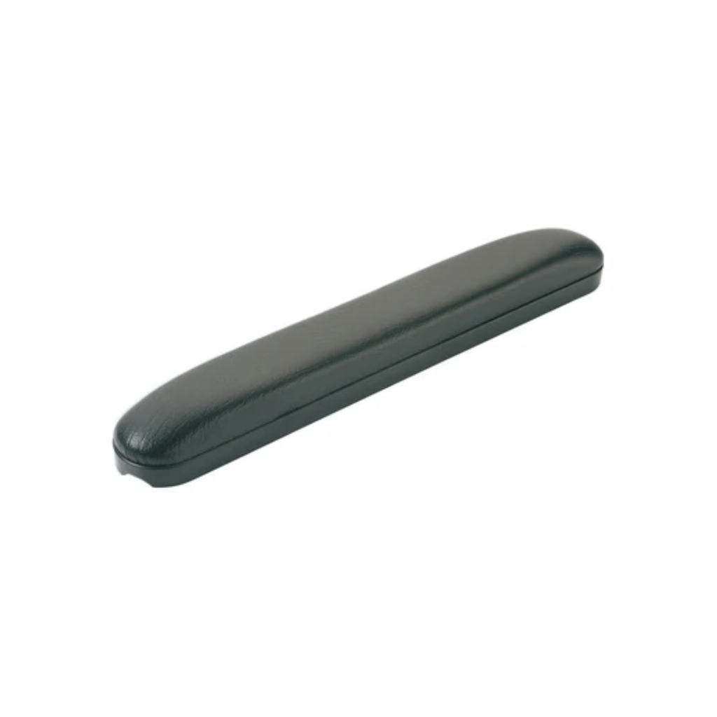 Rolko Padded Vinyl Desk Length Armrest, Black